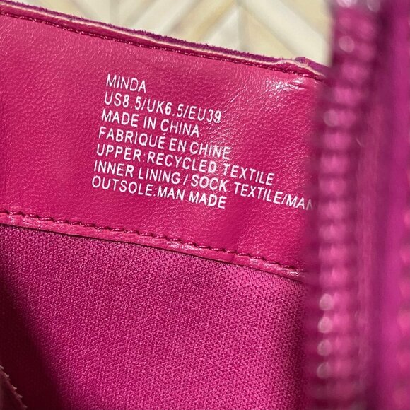 Hot Pink Block Heel Ankle Boots – Size 8.5 (EU 39) - Picture 7 of 7